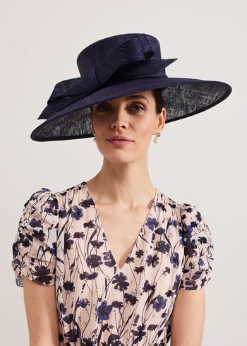 Phase Eight Navy Bow Hats Navy Canada | OKGZXY-078